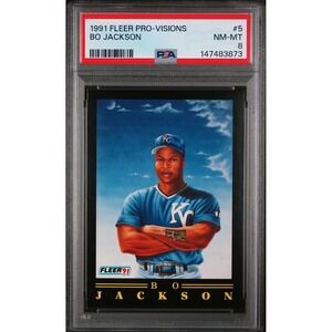 1991 Fleer Pro-Vision Bo Jackson #5 PSA 8 NM-Mint Bionic Bo LOW POP